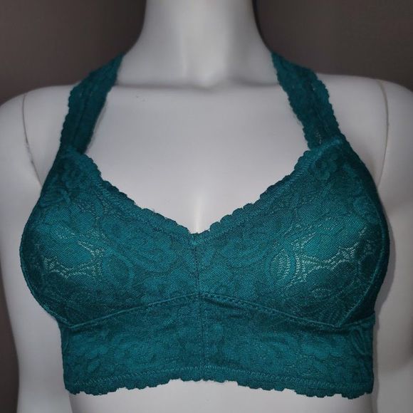 Free People Galloon Lace Racerback Bralette Green - Picture 7 of 10